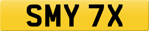 SMY 7X private number plate